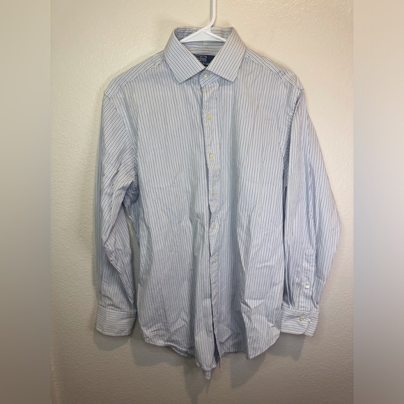 Ralph Lauren Other - Polo Ralph Lauren Vintage Men’s Blue White Striped Cotton Shirt Size 15 1/2‎